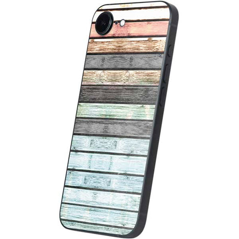 Wooden Stripes iPhone 16e Skin